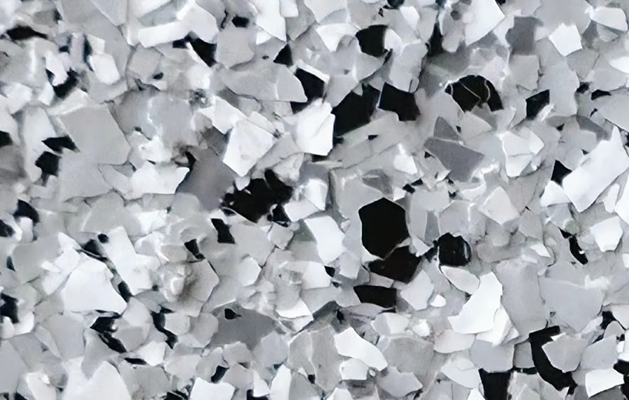 Marble flake floor color sample