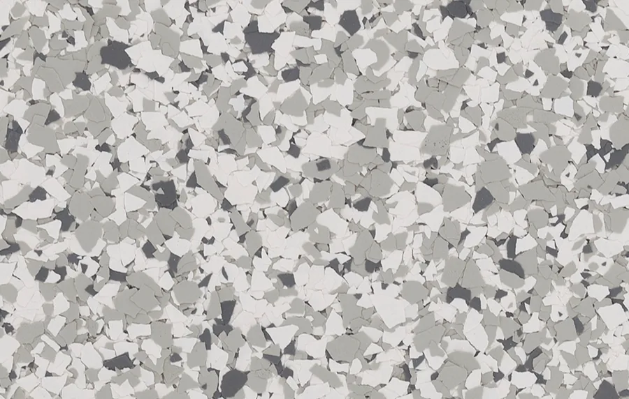 Snowfall flake floor color sample